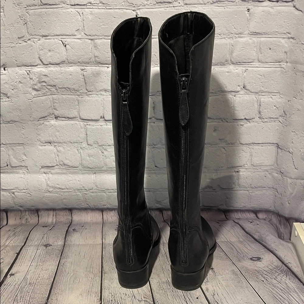 Franco Sarto Black leather Boots Sz 6